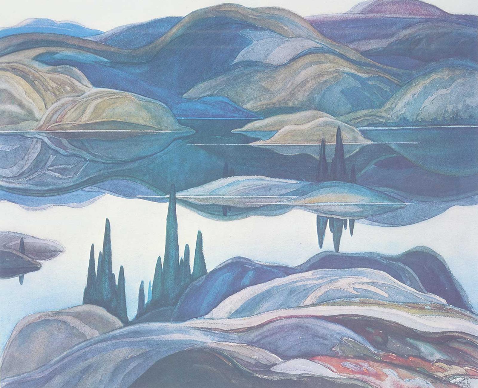 Franklin H. Carmichael (1898-1992) - Mirror Lake  #90/375