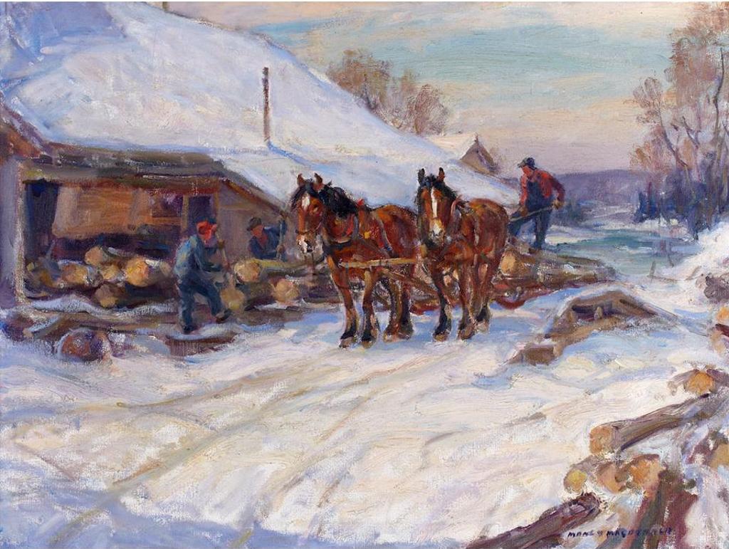Manly Edward MacDonald (1889-1971) - Loading The Sleigh
