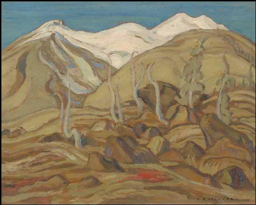 Alexander Young (A. Y.) Jackson (1882-1974) - Hills at Kluene Lake, Alaska Highway