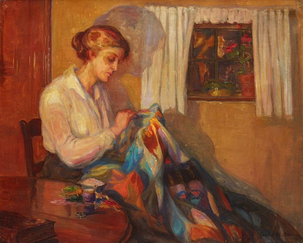 Estelle Muriel Kerr (1879-1971) - The Patchwork Quilt