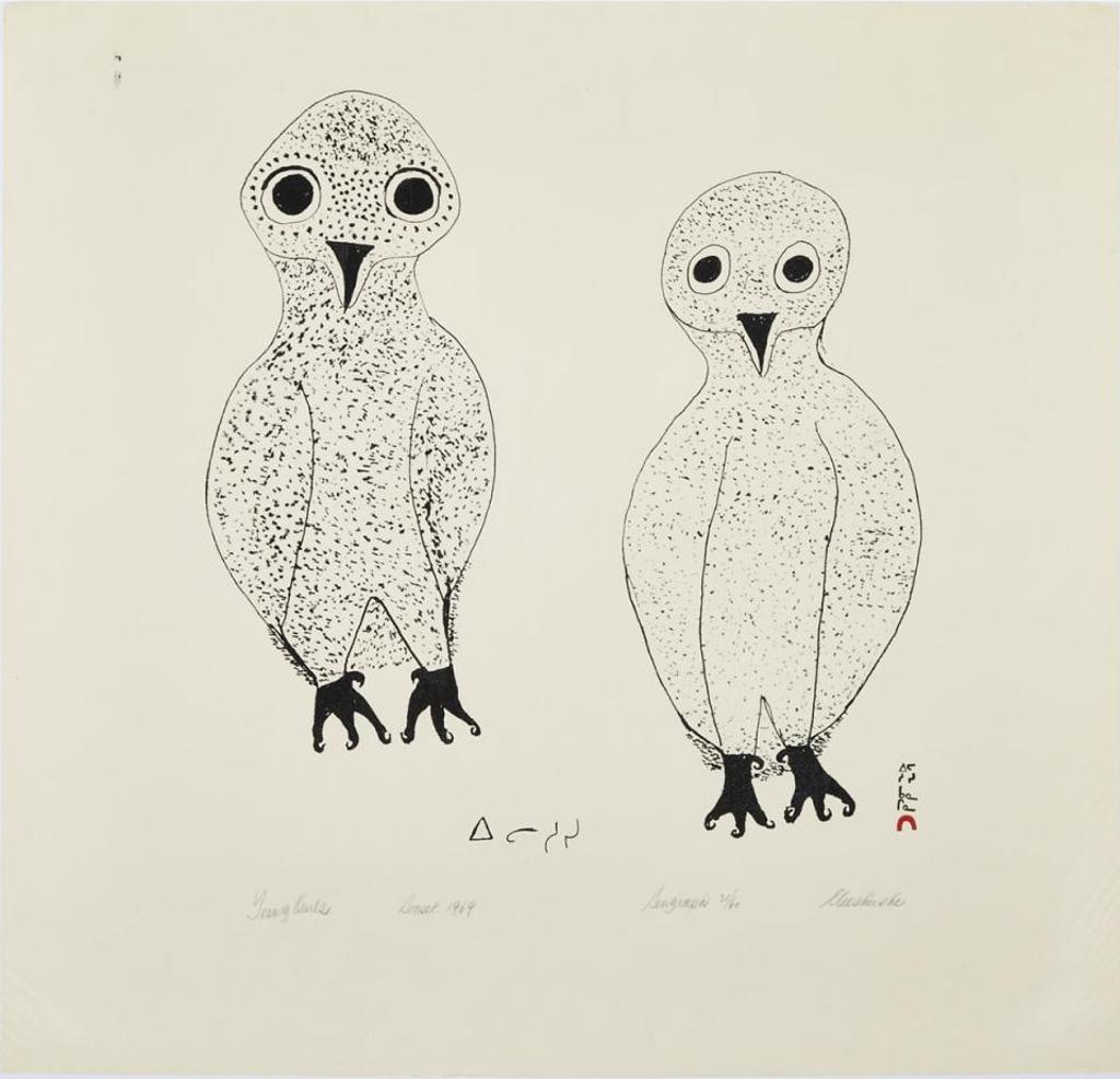 Eleeshushe Parr (1896-1975) - Young Owls