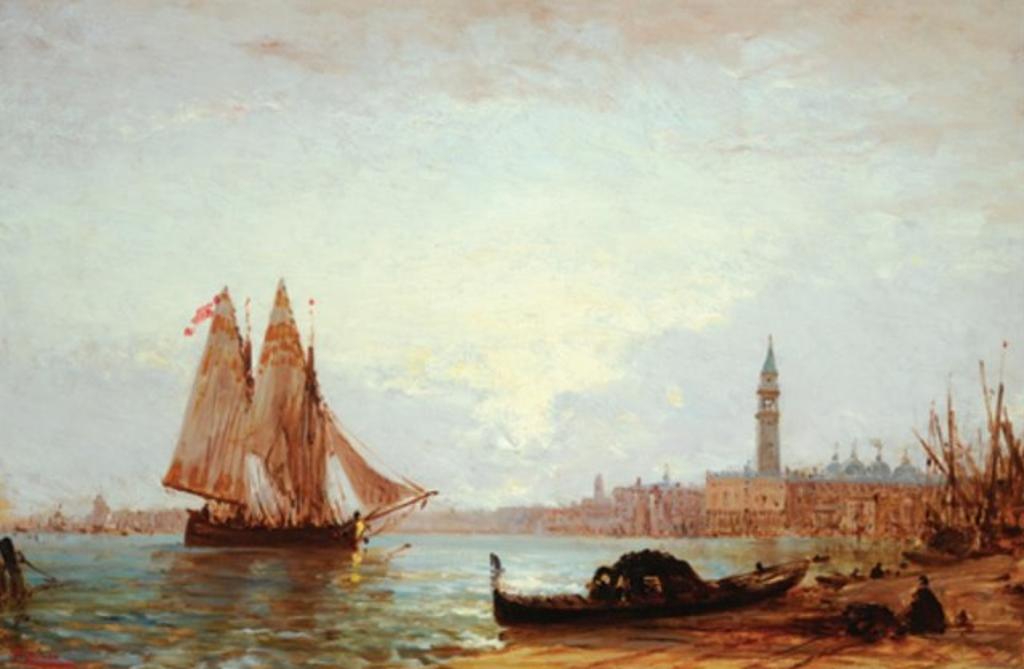 Felix Ziem (1821-1911) - Soleil Couchant a Venise