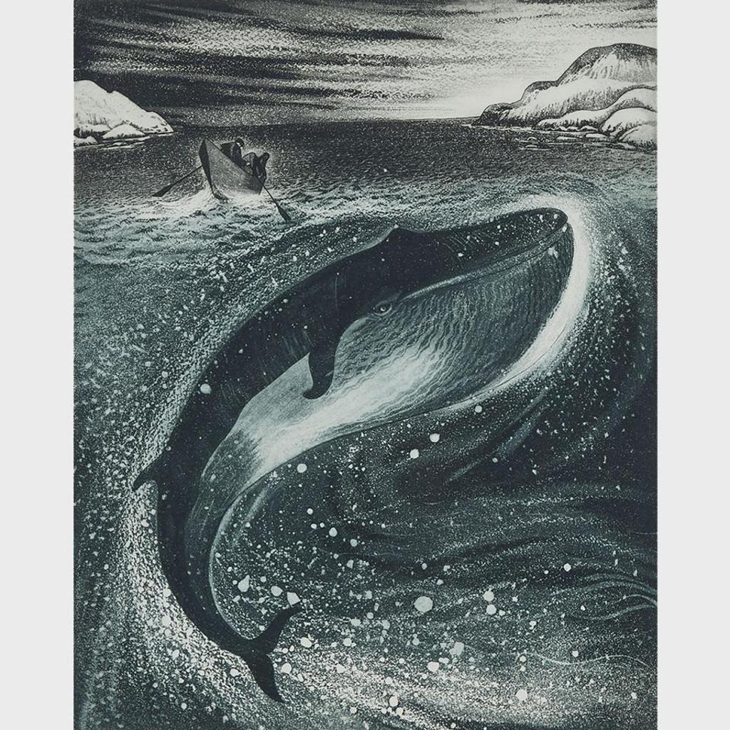 David Lloyd Blackwood (1941-2022) - Young Whale In Greenspond