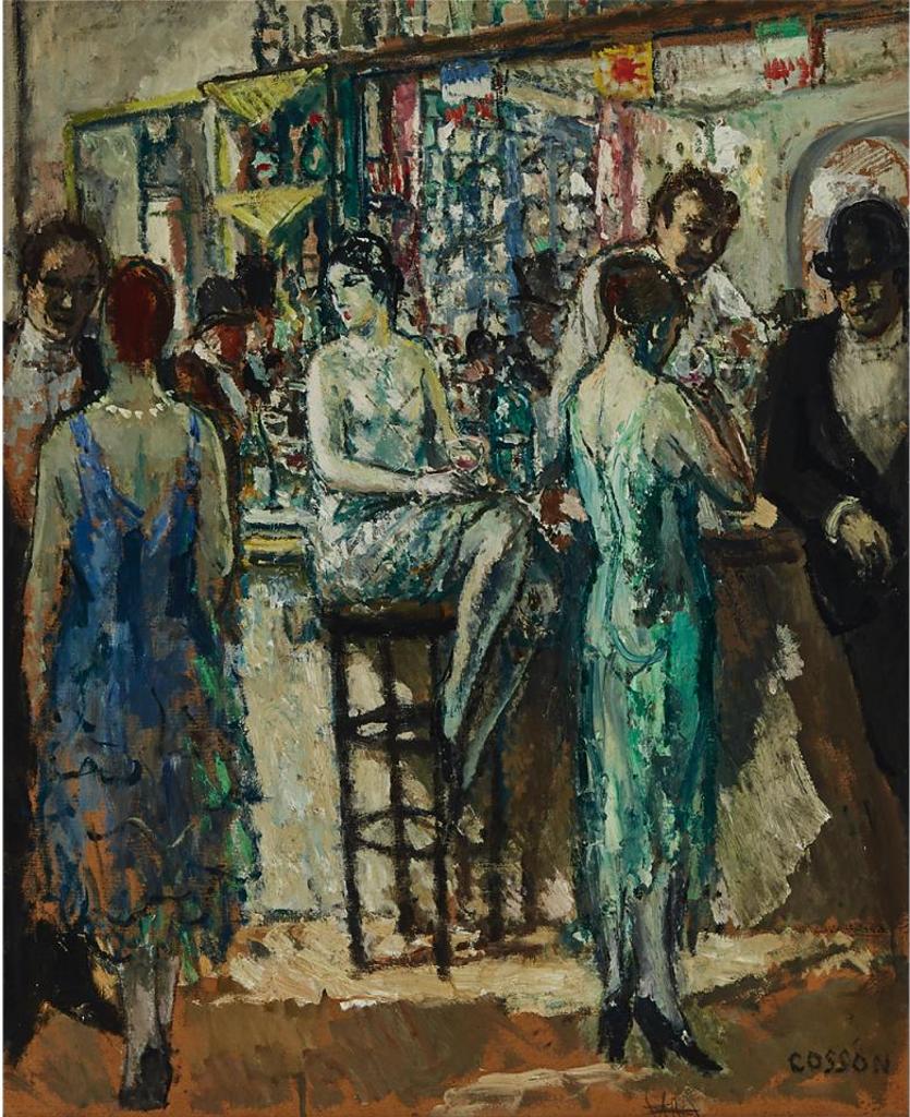 Jean Louis Marcel Cosson (1878-1956) - Elegant Bar Scene