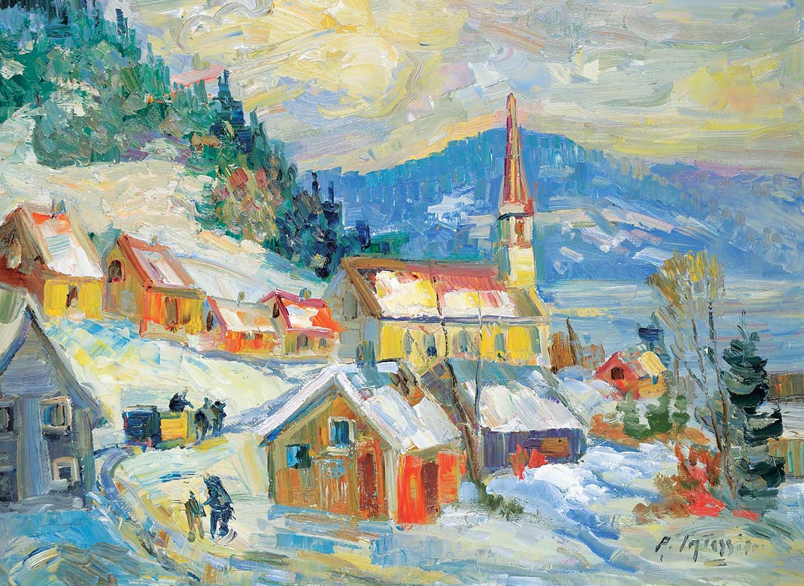Armand Tatossian (1948-2012) - Village Quebecois Hiver