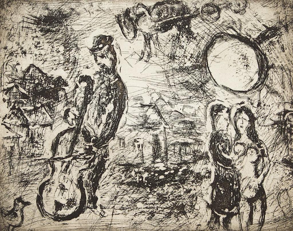 Marc Chagall (1887-1985) - Le Violincelliste du Village (Cramer no.13)