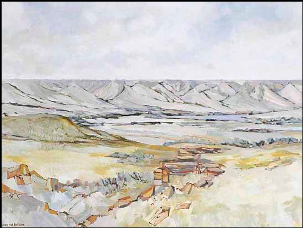 Joan Van Belkum (1928-2014) - Pale Prairie, Sandstone Outcrops (00726/2013-599)