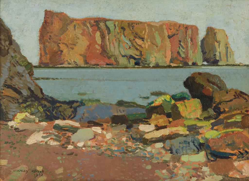 Stanley Royle (1888-1961) - Percé Rock, Grey Morning