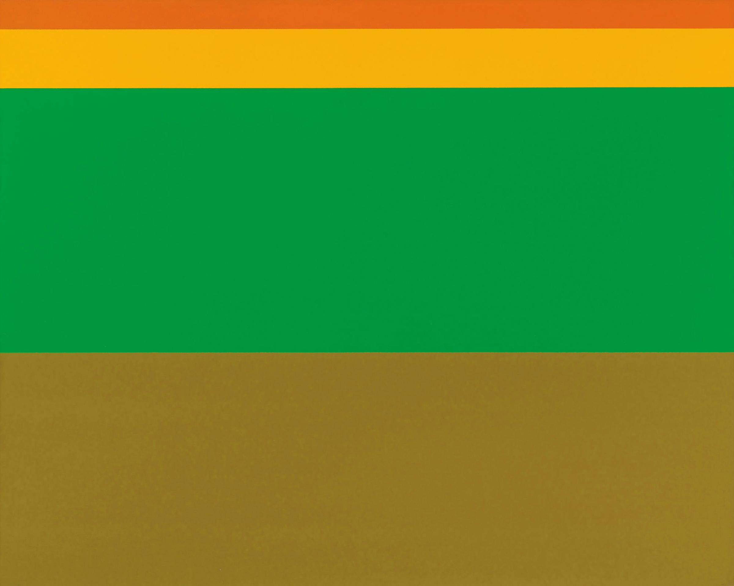 Yves Gaucher (1934-2000) - Ocres, jaune et vert, 1974