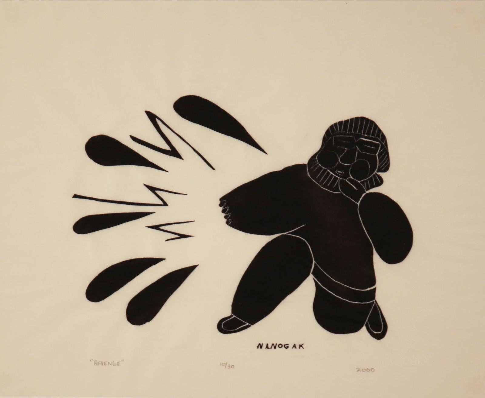 Agnes Nanogak (1925-2001) - Revenge; Bear Attack