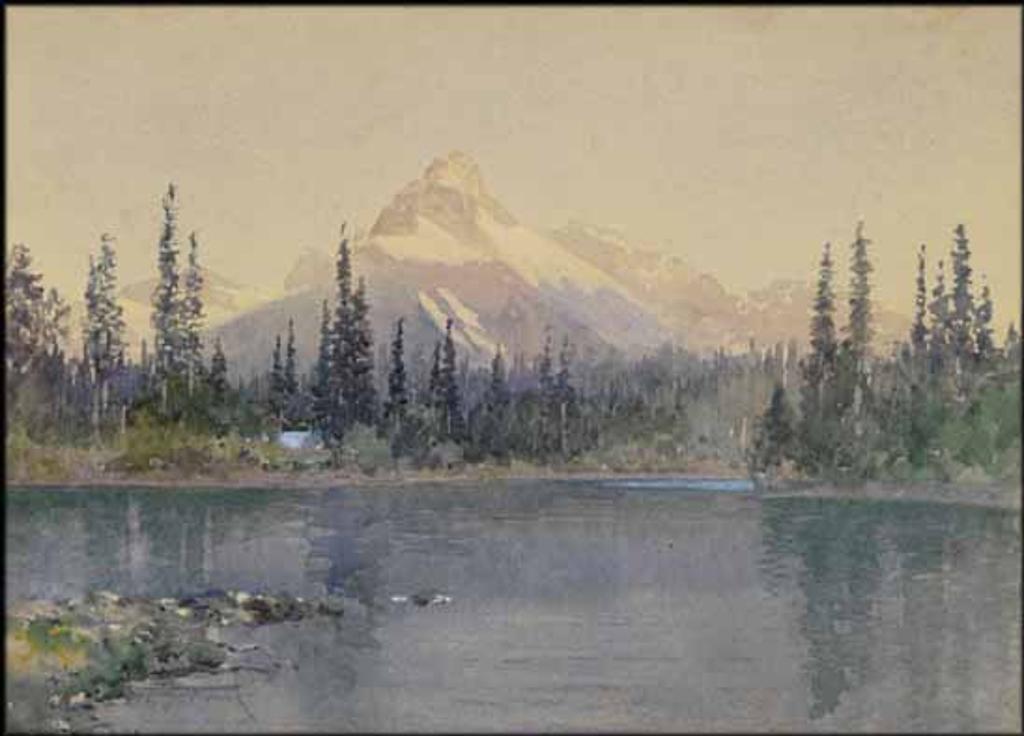Frederic Martlett Bell-Smith (1846-1923) - Cathedral Mountain from Lake O'Hara