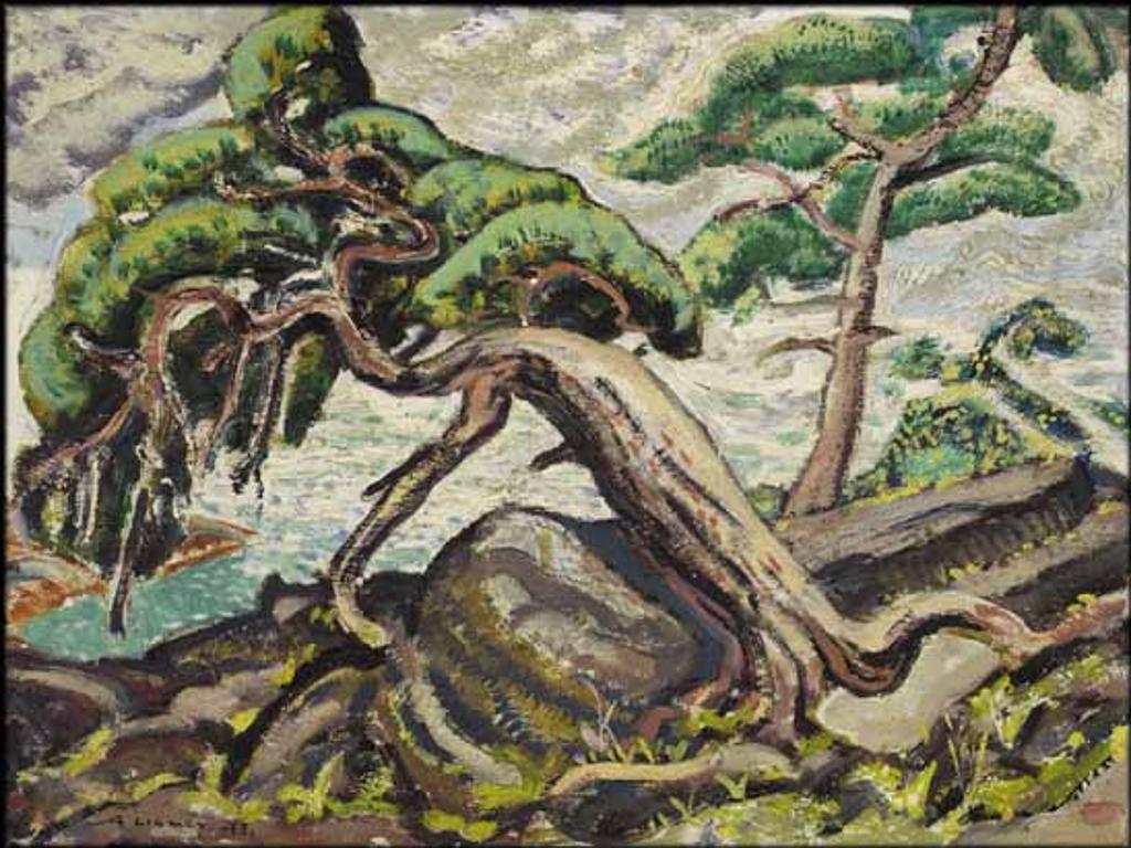 Arthur Lismer (1885-1969) - Two Pines in Georgian Bay