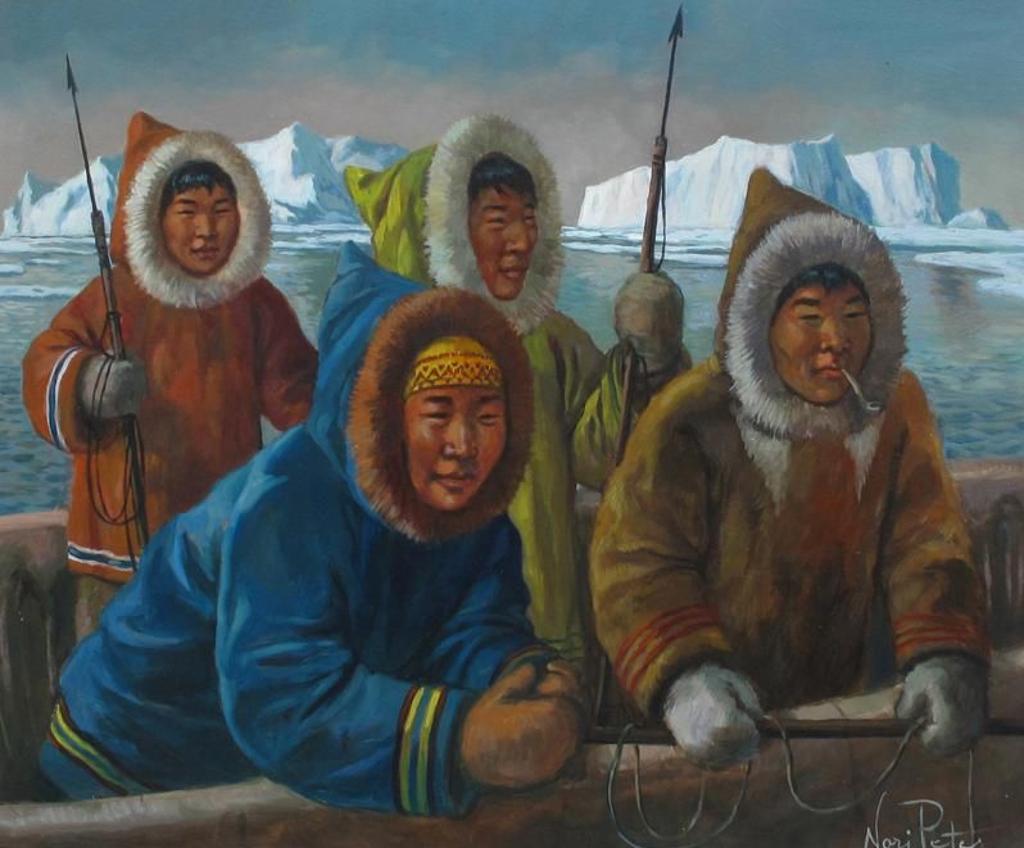 Nori Peter (1935-2009) - In The Umiak