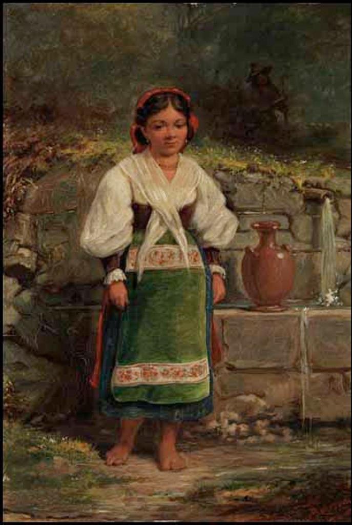 Alfred W. Boisseau (1823-1901) - Waiting at the Fountain