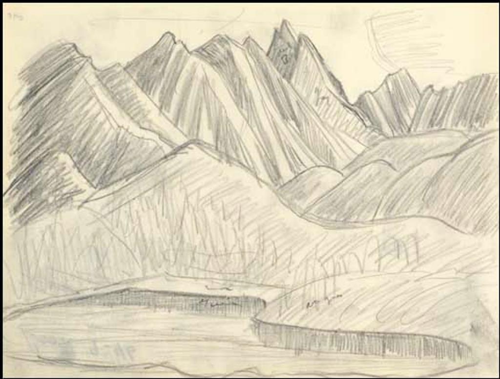Lawren Stewart Harris (1885-1970) - Rocky Mountain Drawing 9 - 46