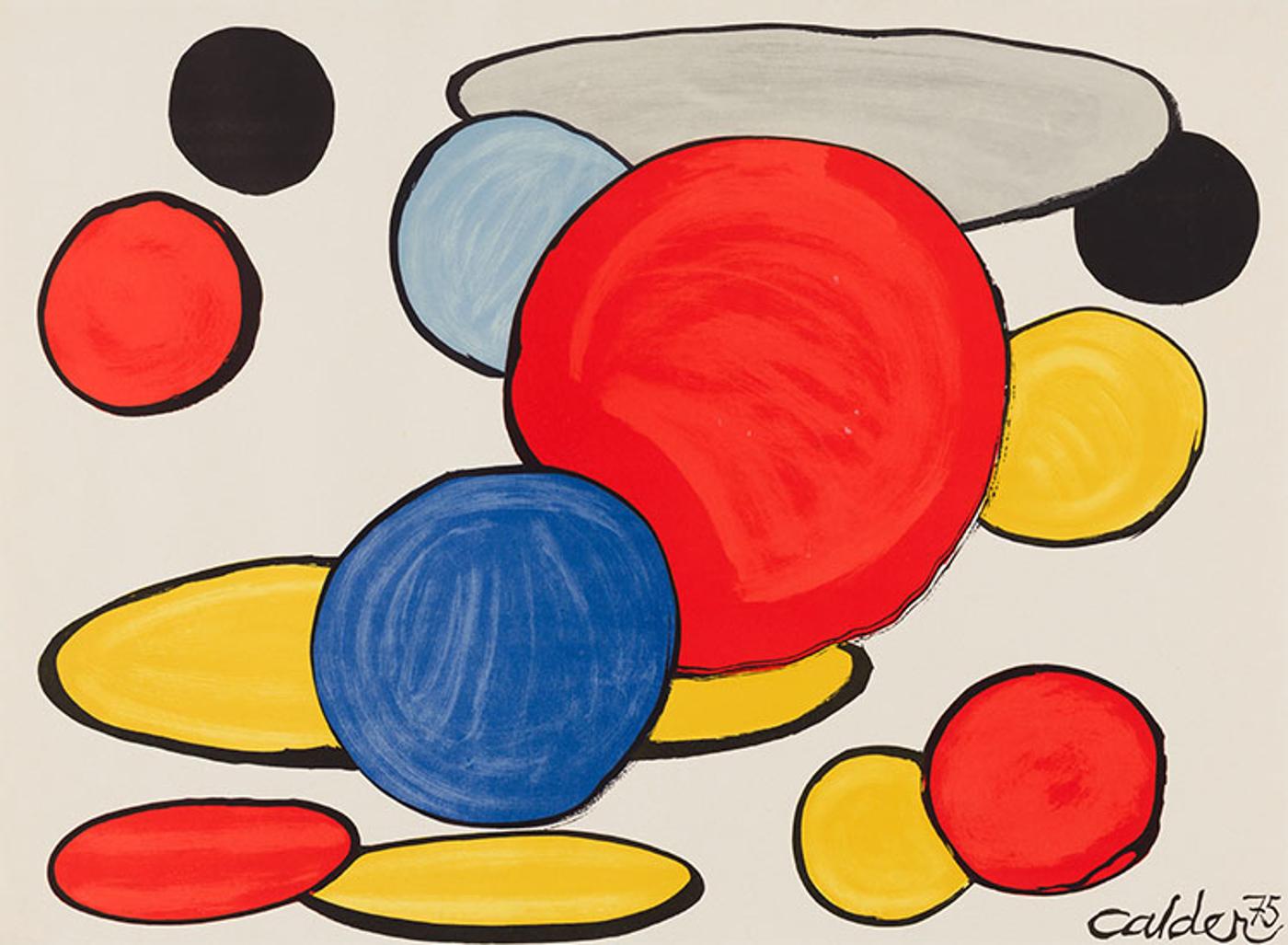 Alexander Calder (1898-1976) - Grey Ellipse (from Our Unfinished Revolution)
