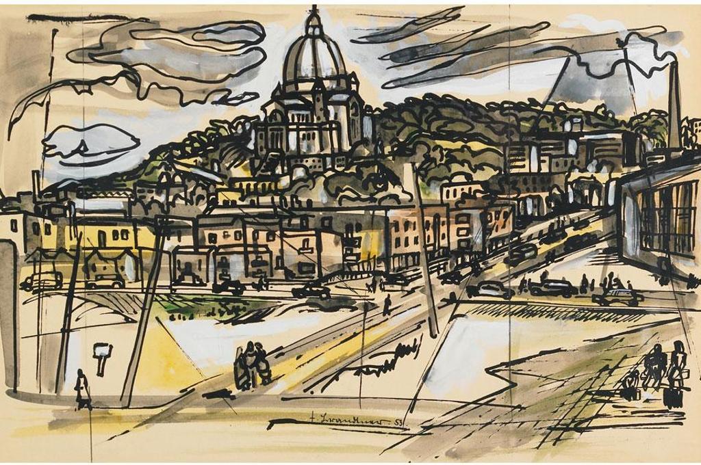 Fritz Brandtner (1896-1969) - View Of The Oratory,  Montreal