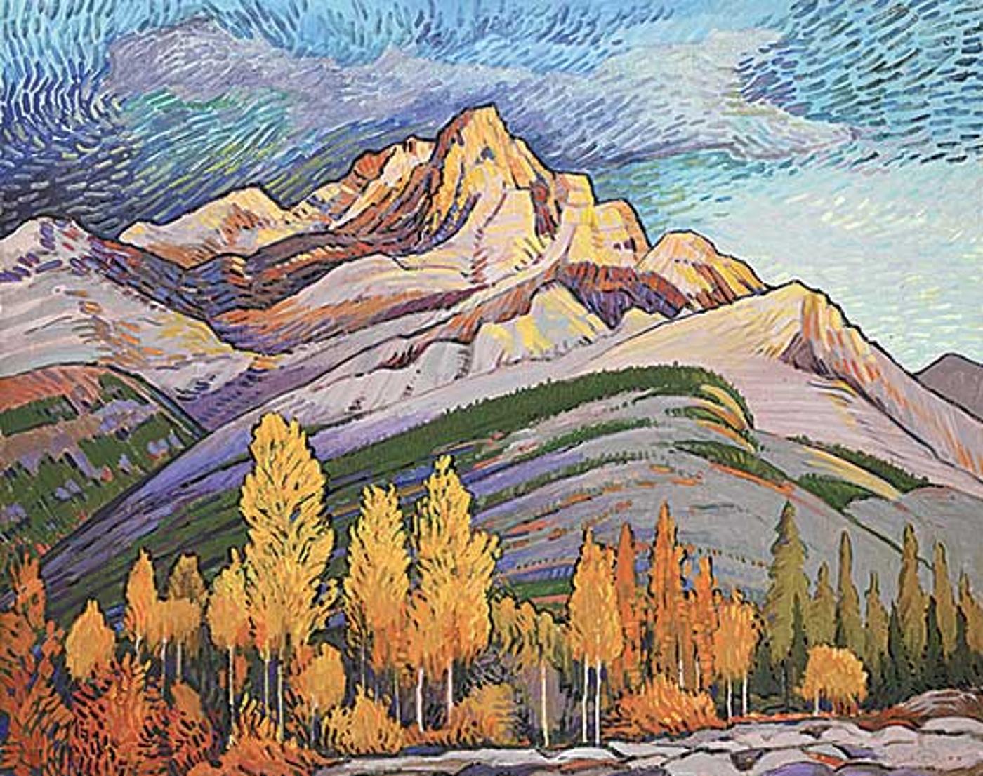 Nicholas Johannes Bott (1941-2021) - Fall in the Rocky Mountains