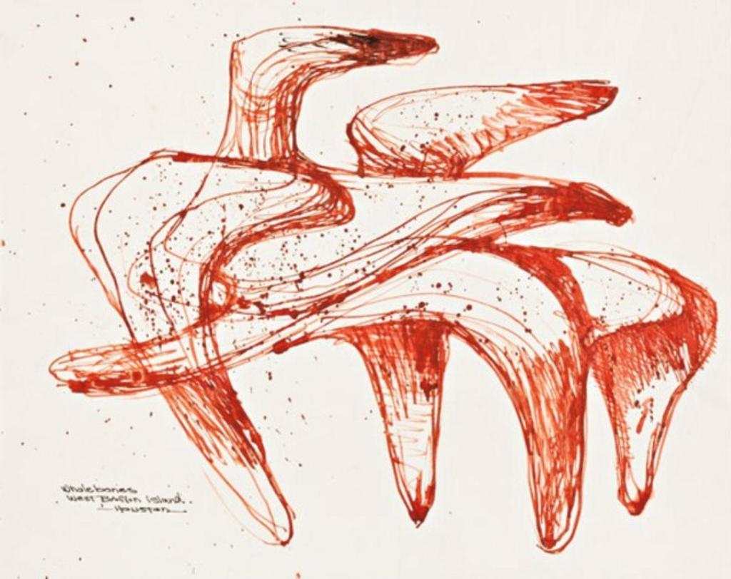 James Archibald Houston (1921-2005) - Ca. 1957-58, ink, 10.5 x 13 in, 26.7 x 33 cm
