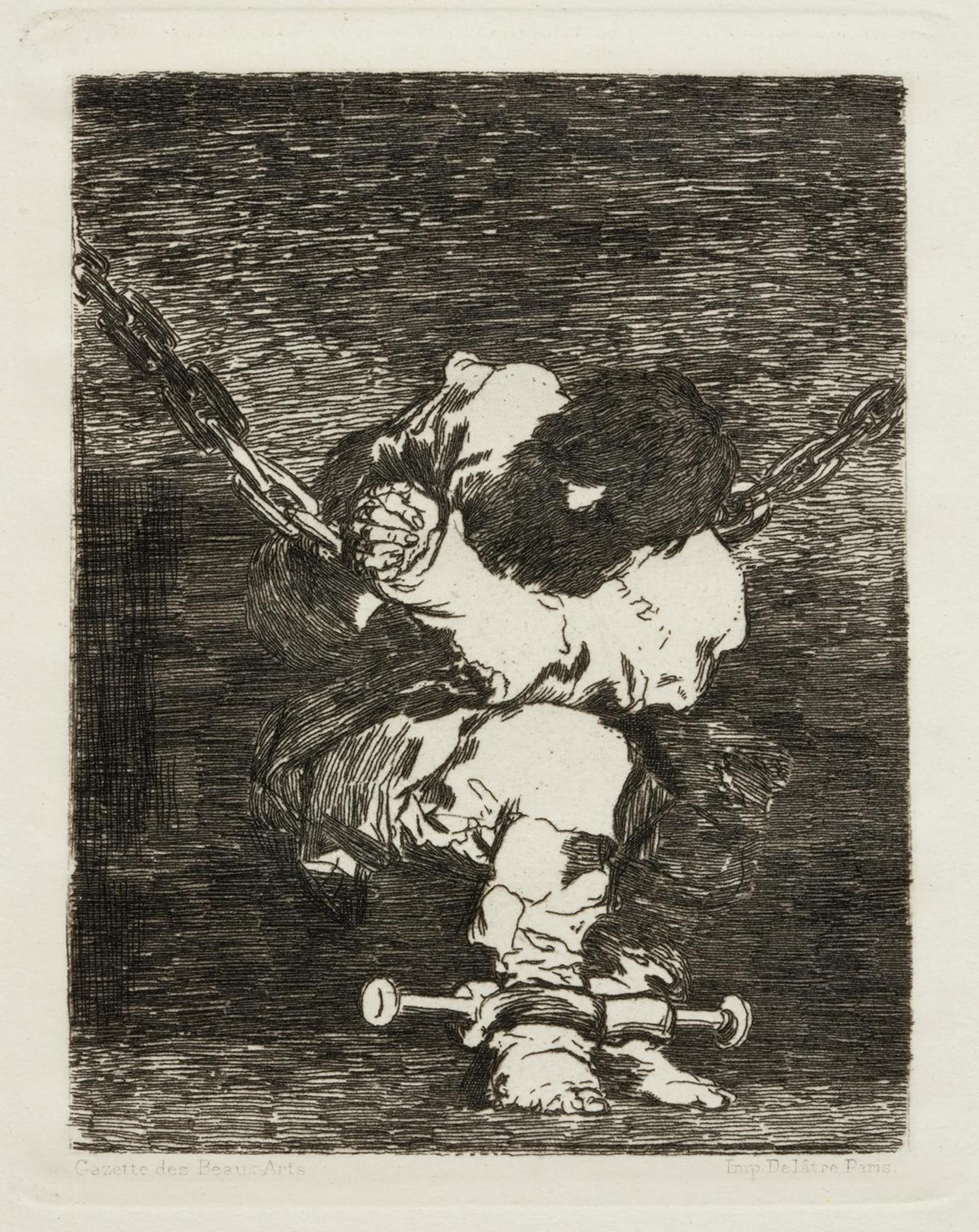 Francisco José de Goya (1746-1828) - Le Prisonnier, The Custody is as Barbarous as The Crime