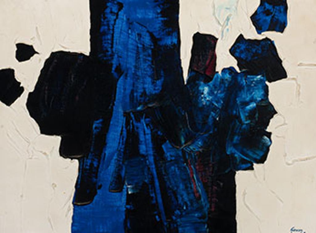Lise Gervais (1933-1998) - Bleu et blanc