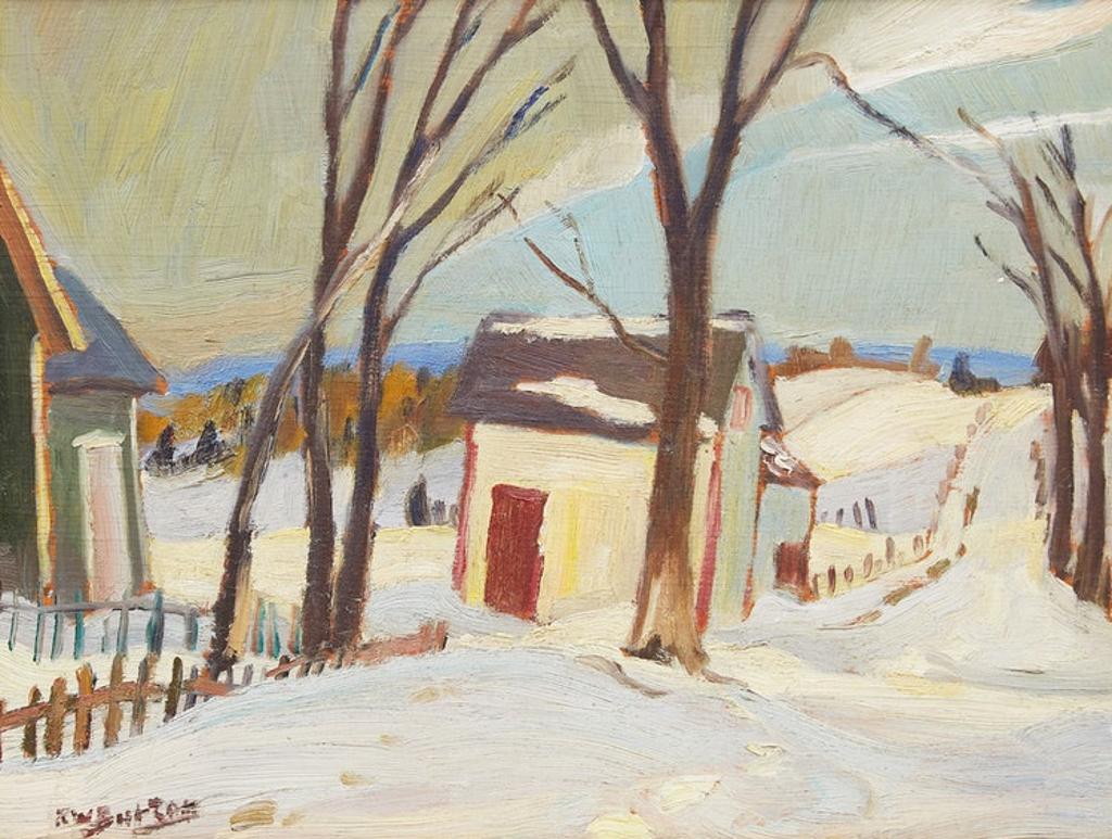 Ralph Wallace Burton (1905-1983) - Road Blocked in between East Templeton and Masson, Que.
