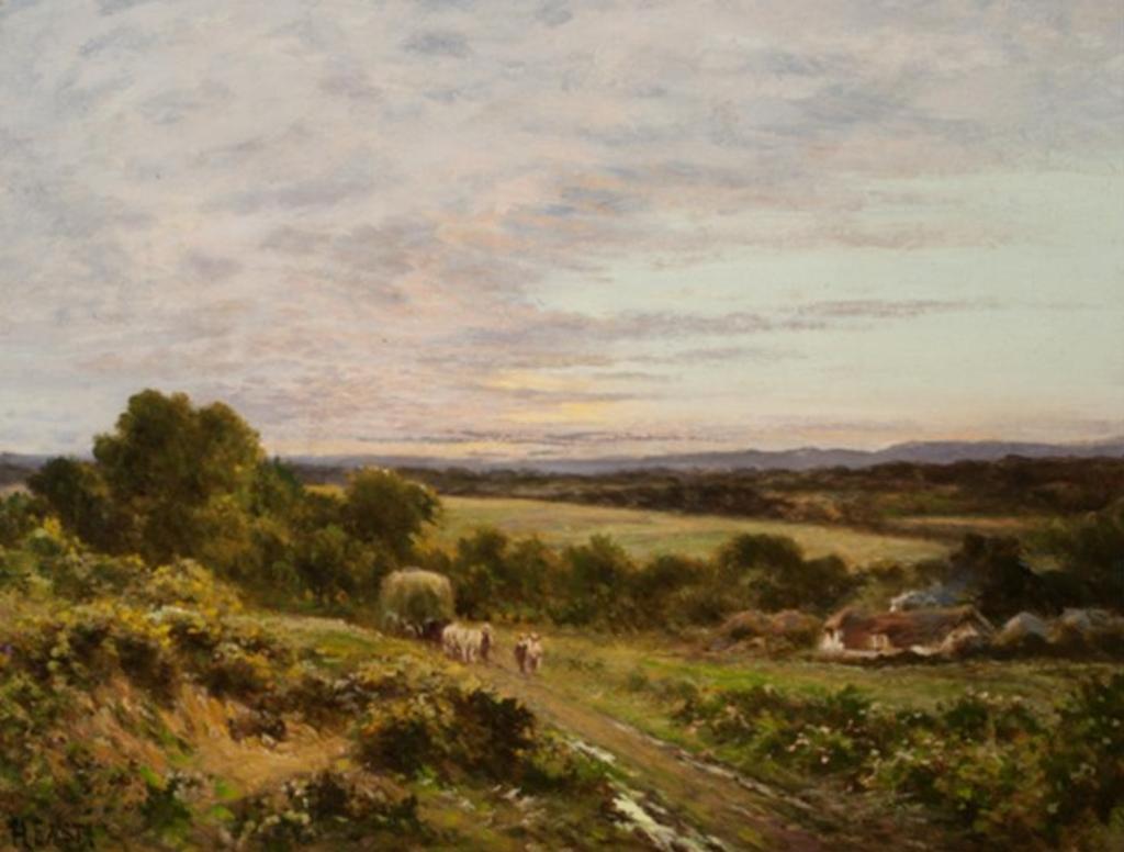 Alfred East (1849-1913) - Oil on canvas, signed; titled on reverse