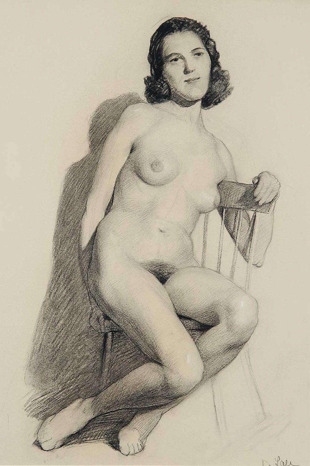 Oscar Daniel de Lall (1903-1971) - Untitled - Nude Figure Study