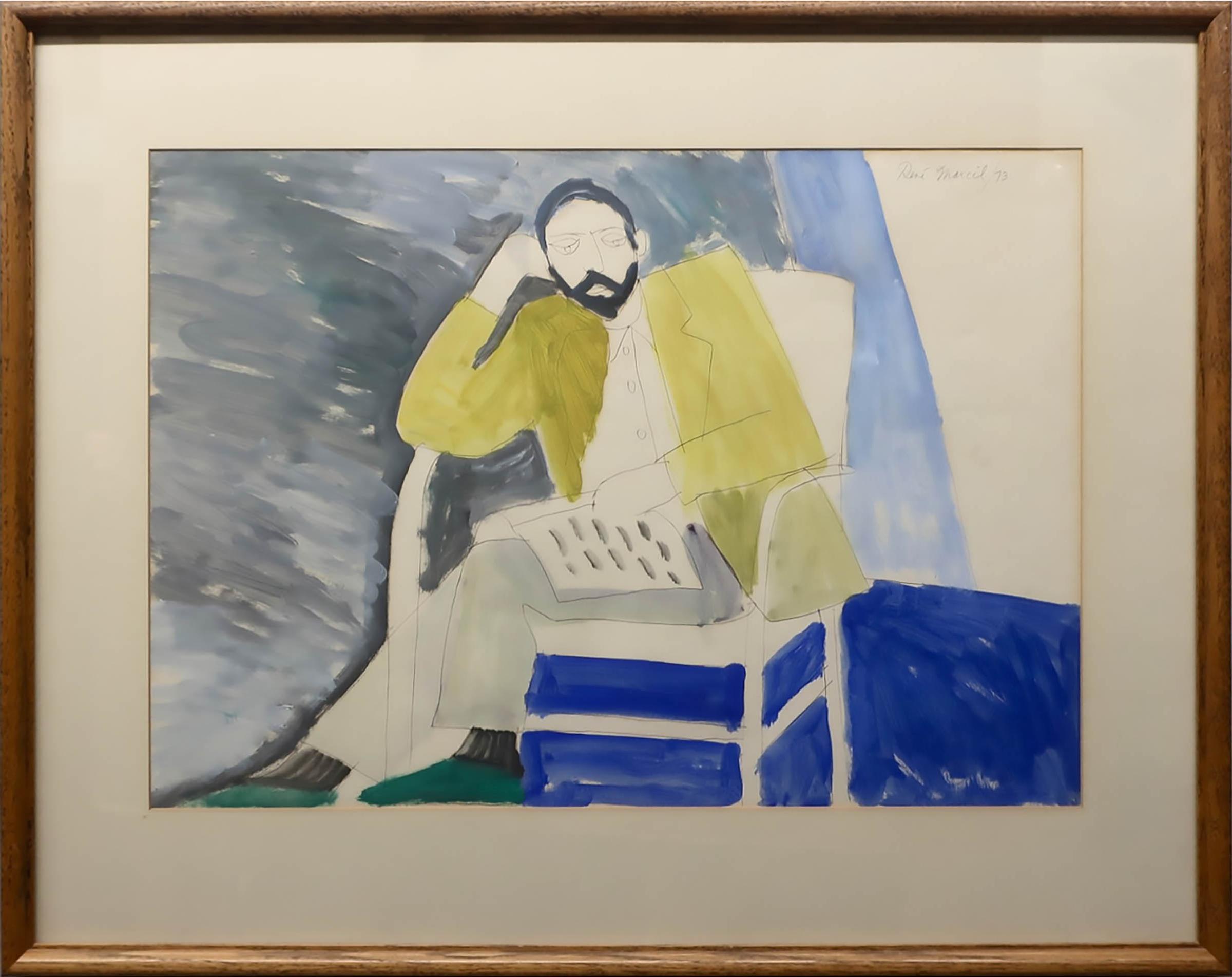 René Marcil (1917-1993) - Seated Man
