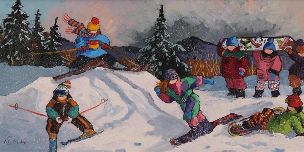 Pauline Thiboudeau Paquin (1952) - En Snow Board; 1991