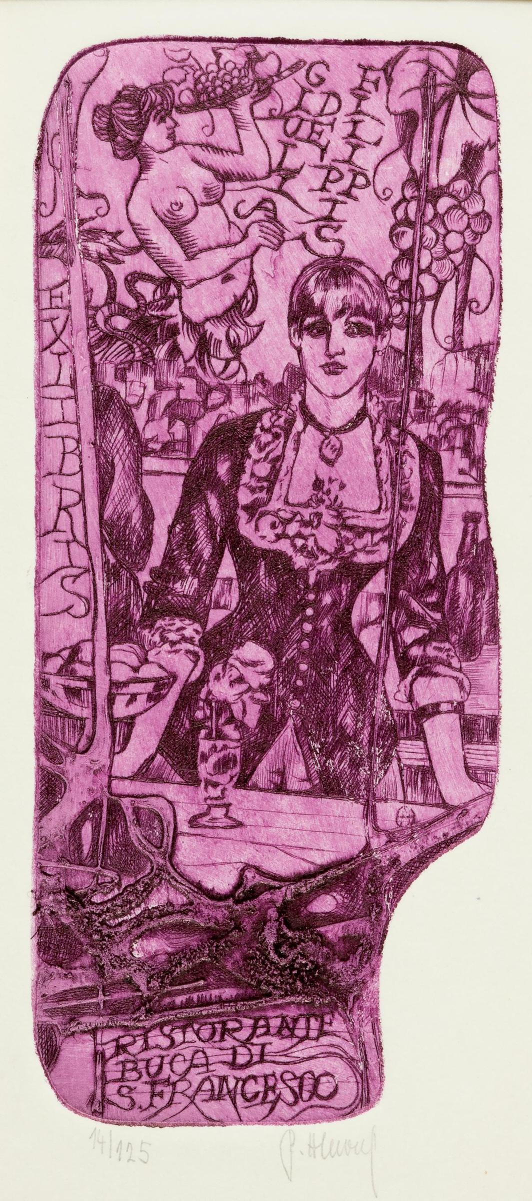 Pavel Hlavaty (1943) - After Manet's Bar at the Folies-Bergere