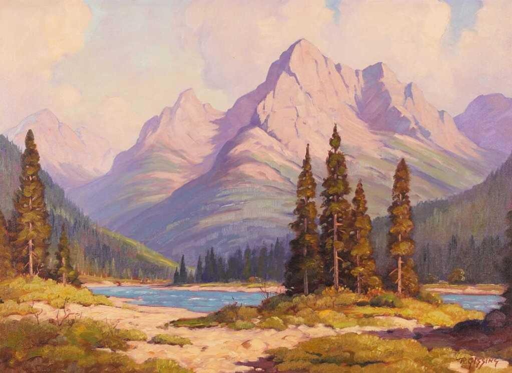 Roland Gissing (1895-1967) - Mt Selkirk And Vermilion River