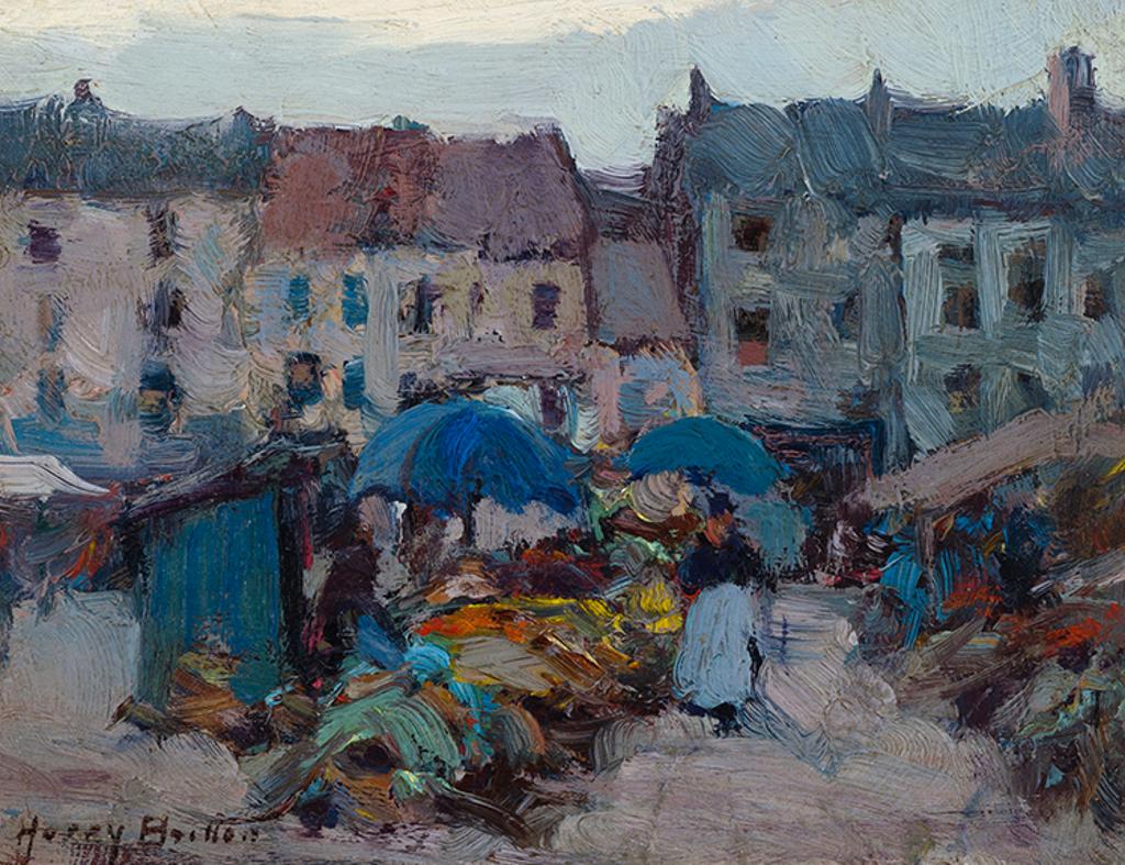Harry Britton (1878-1958) - Scene in a French Village