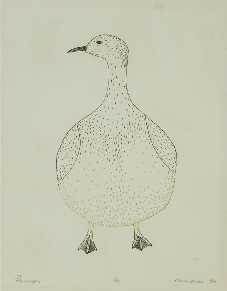 Kananginak Pootoogook (1935-2010) - Ptarmigan