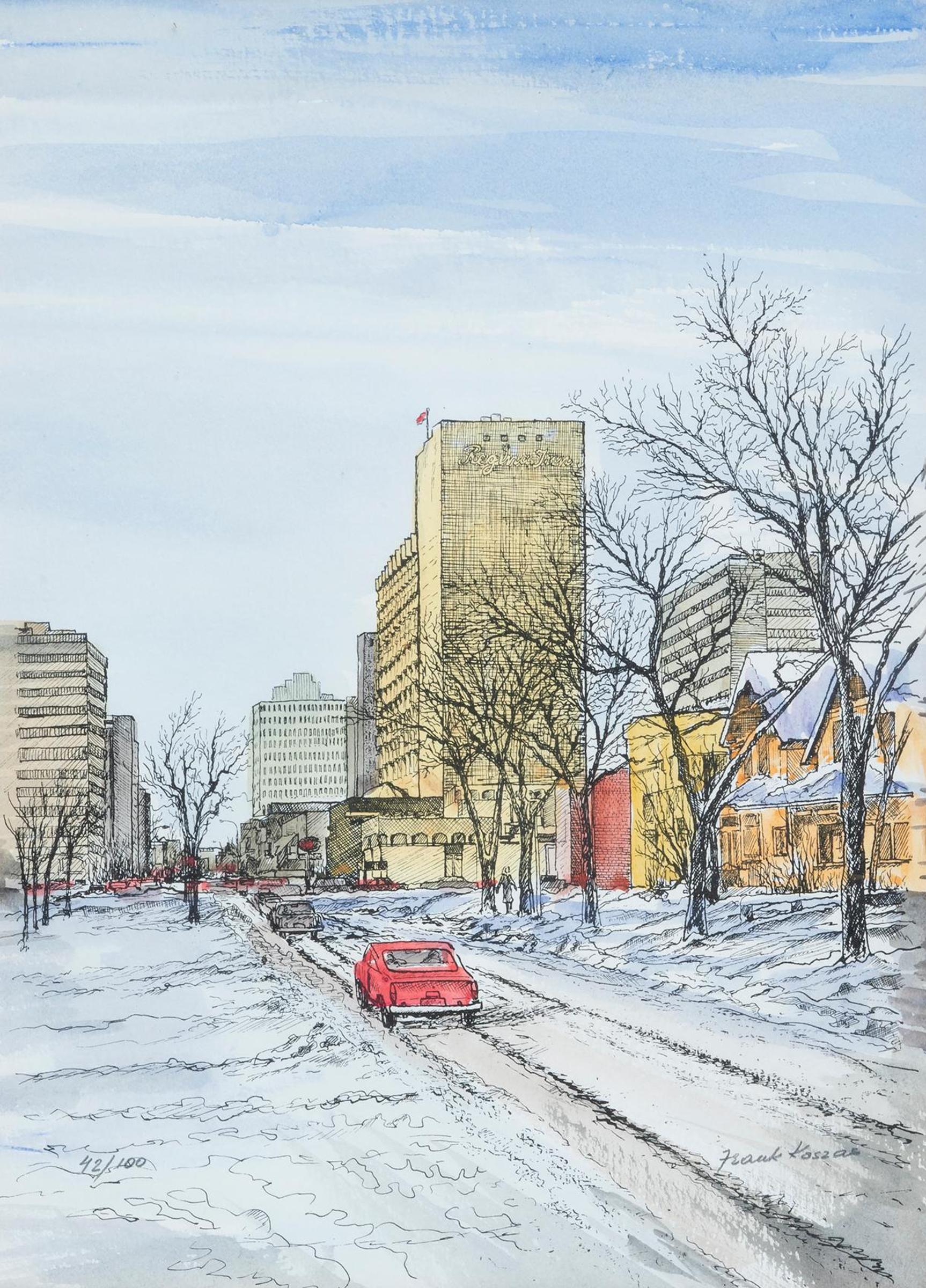 Frank Kaszas (1918-2005) - Regina Downtown, Regina Inn