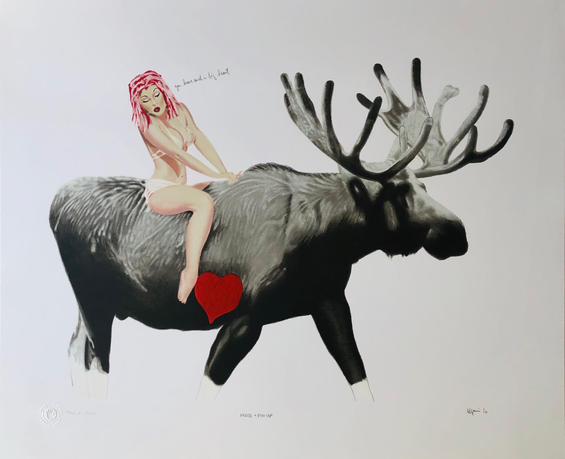 Marc Séguin (1970) - Moose + Pin-Up, 2016