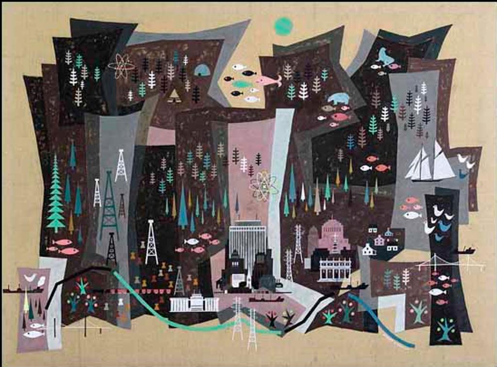 Sydney Hollinger Watson (1911-1981) - Mural Study No. 2 (02890/2013-2507)
