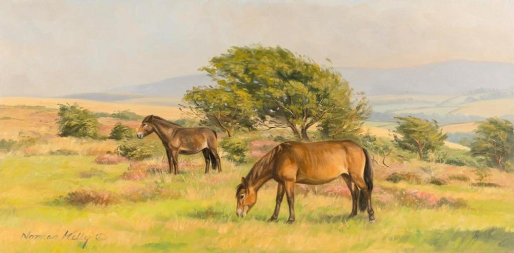 Norman Kelly (1939) - Wild Eymoor Ponies
