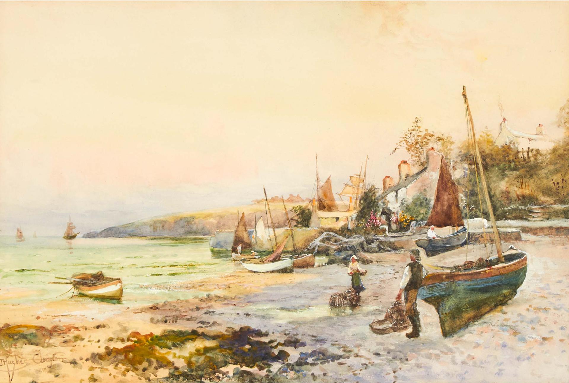 James Hughes Clayton - Evening Glow, Cemaes, Anglesey