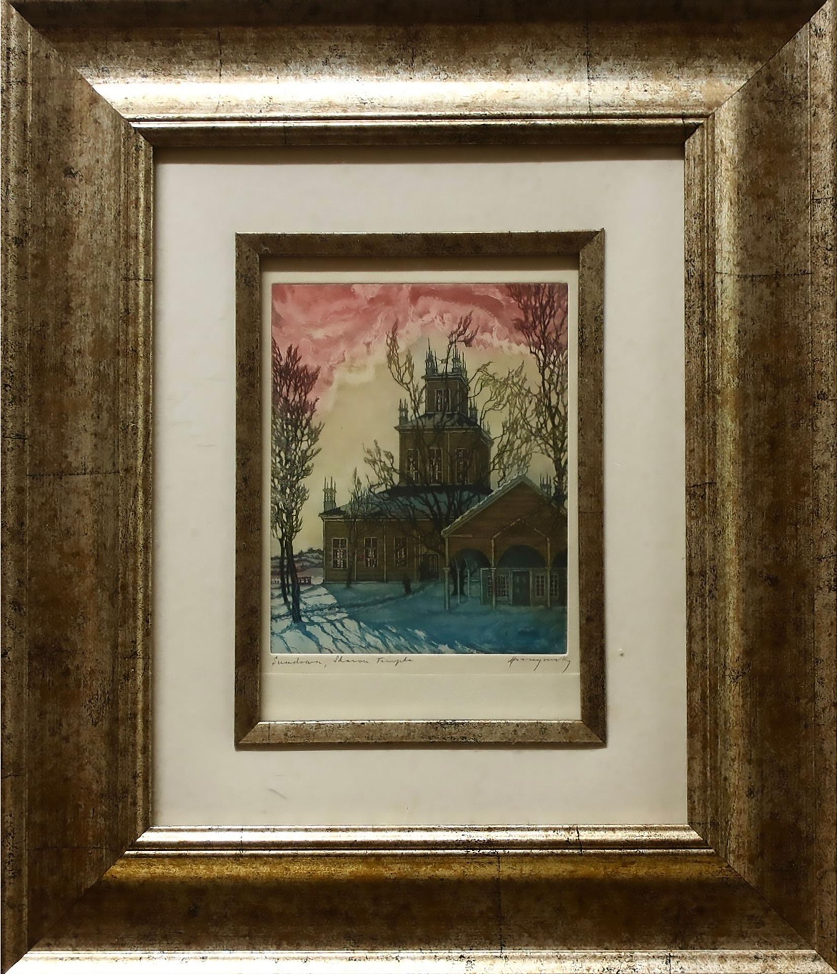 Nicholas Hornyansky (1896-1965) - Sundown, Sharon Temple
