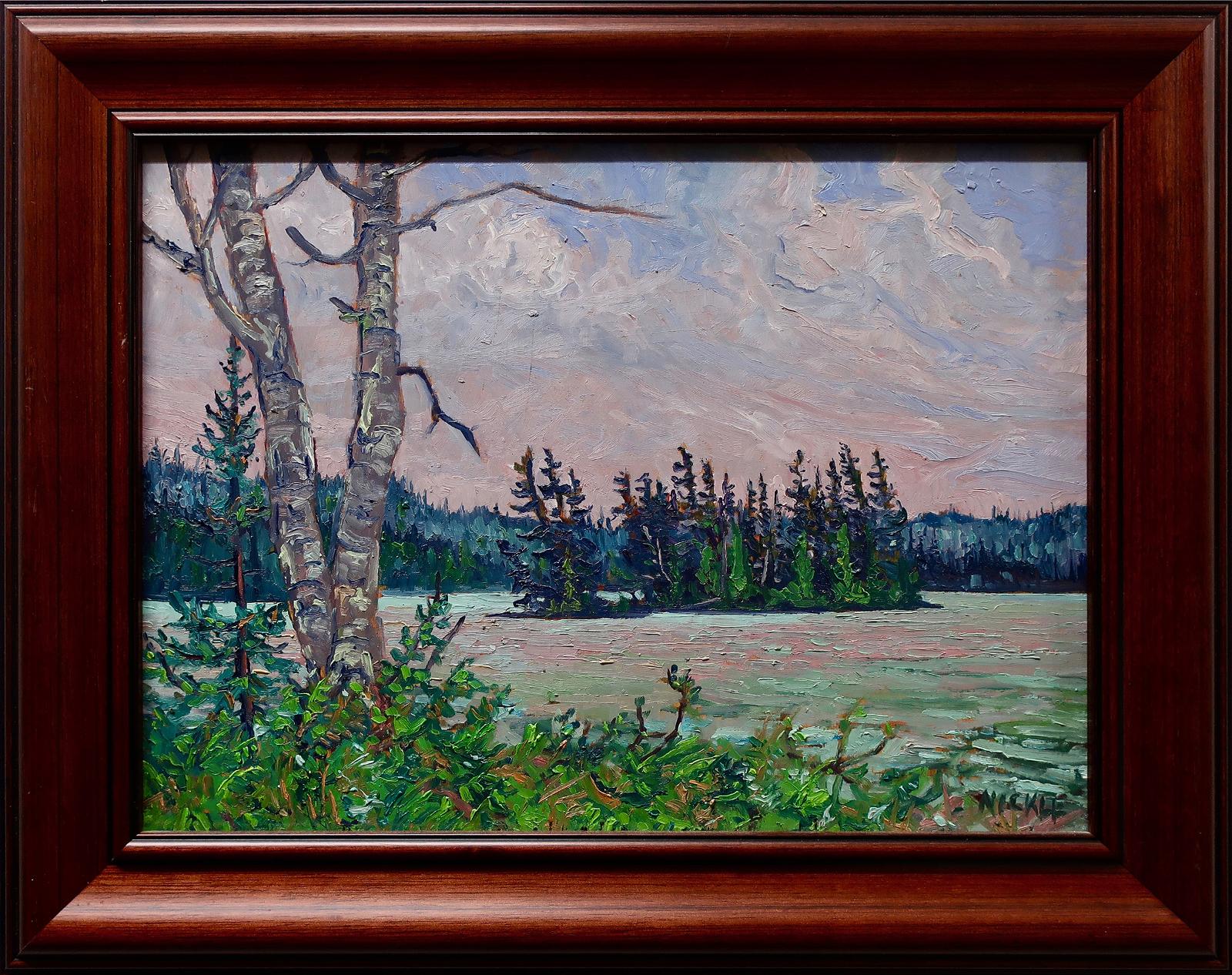 Lawrence Nickle (1931-2014) - Island - Three Mile Lake From Duffy & Flever's Place - Armour Twp.
