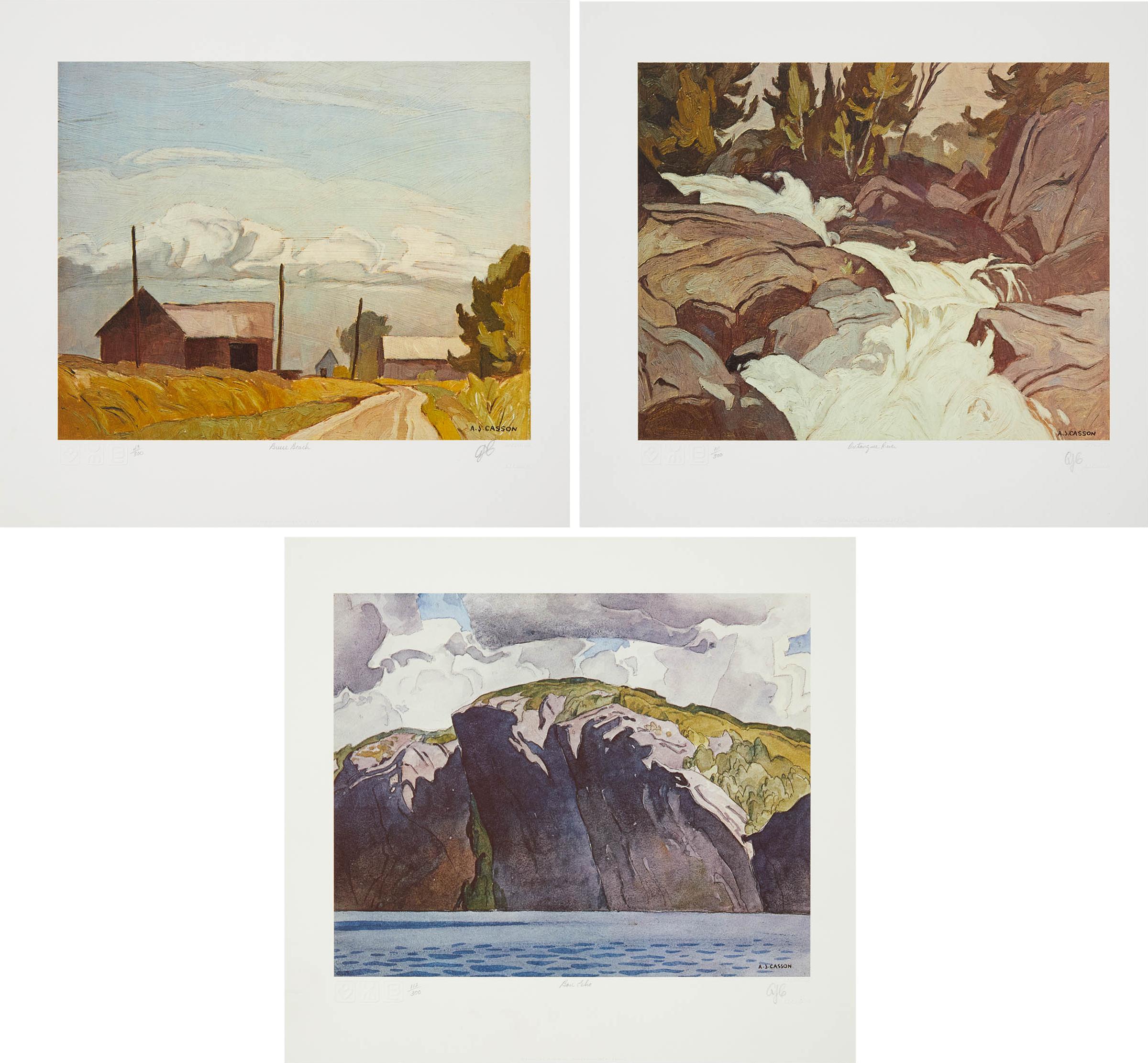 Alfred Joseph (A.J.) Casson (1898-1992) - Bruce Beach; Oxtongue River; Bon Echo, 2012