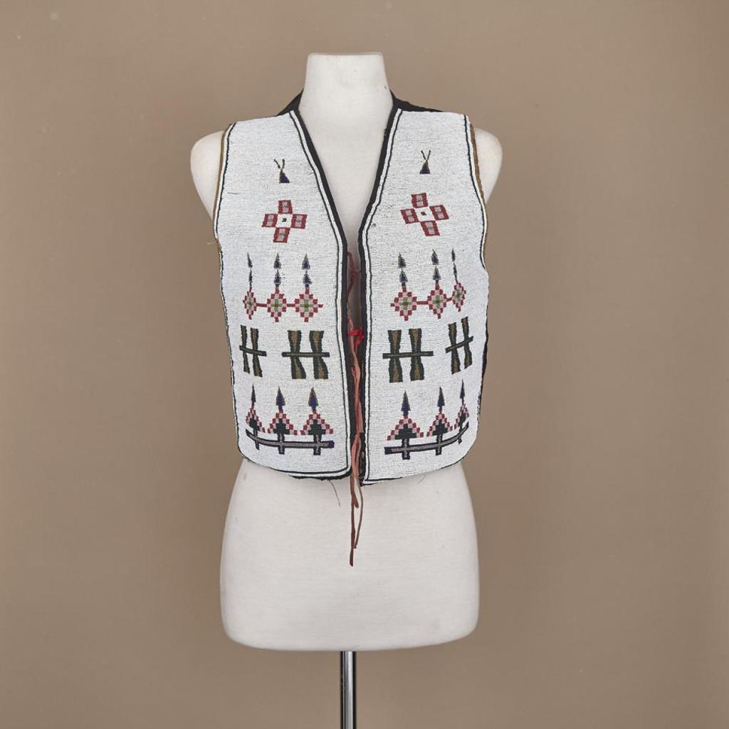 Plains Man’S Beaded Vest - Beads, Fabric, Thread