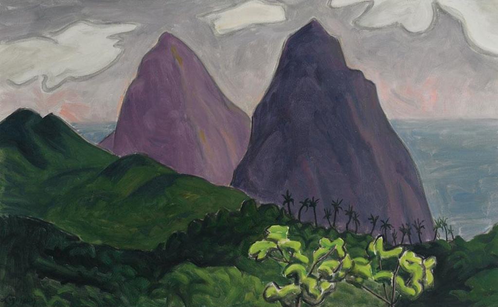 John Goodwin Lyman (1886-1967) - Les Pitons, Ste. Lucie