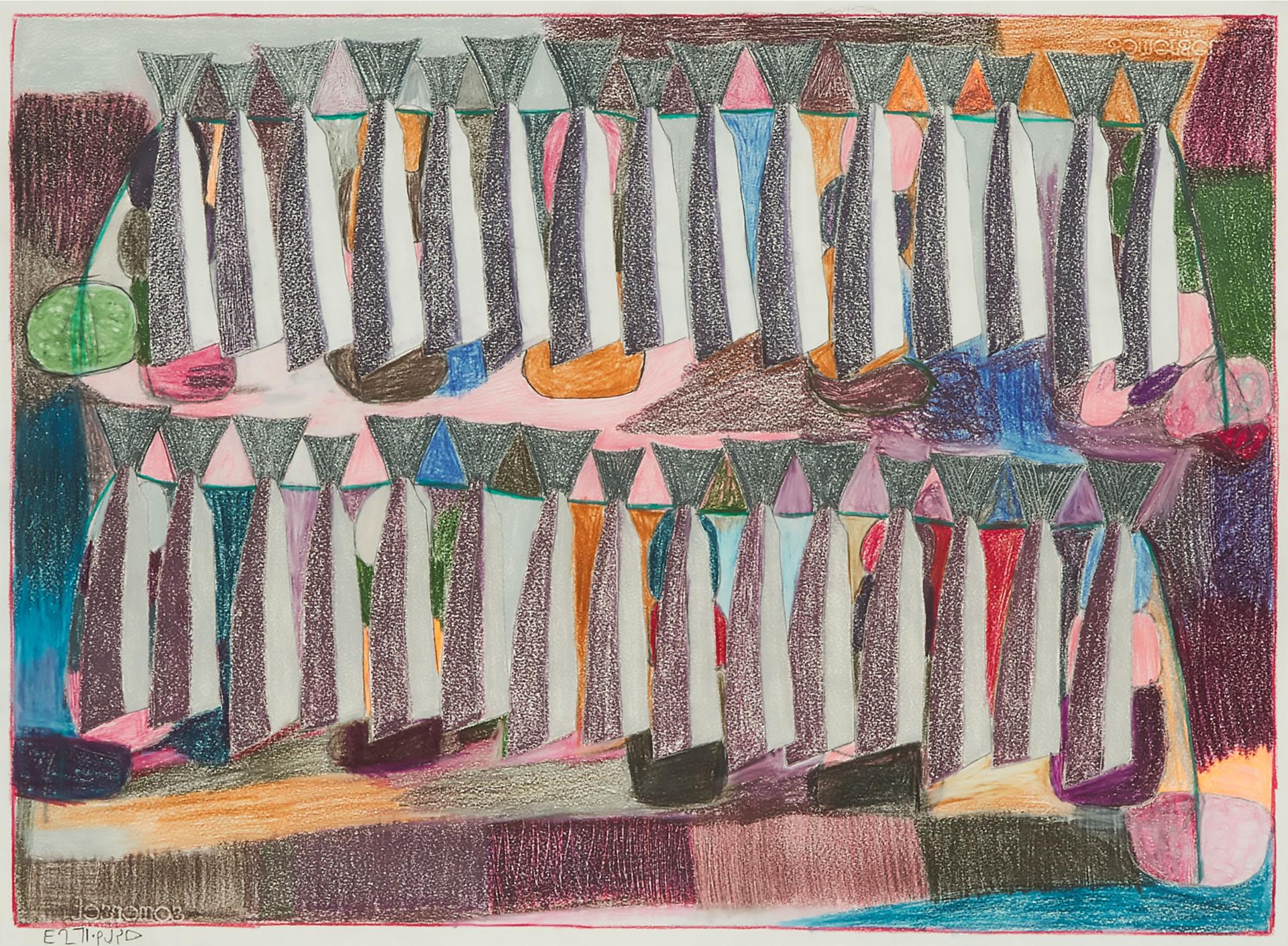 Janet Kigusiuq (1926-2005) - Untitled (Drying Fish)