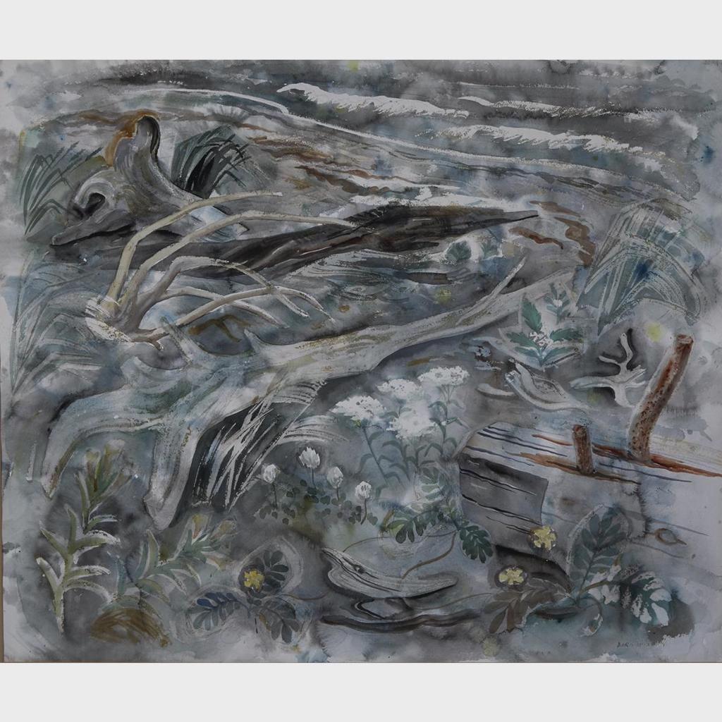 Doris Jean McCarthy (1910-2010) - Untitled - At The Water’S Edge, Driftwood