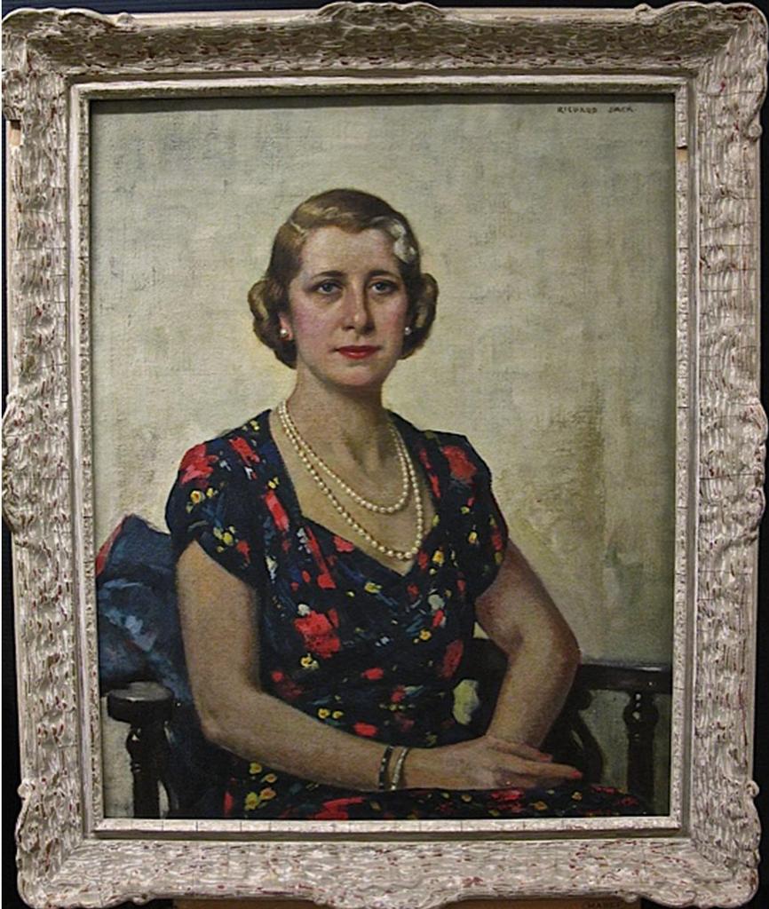 Richard Jack (1866-1952) - Portrait Of A Lady