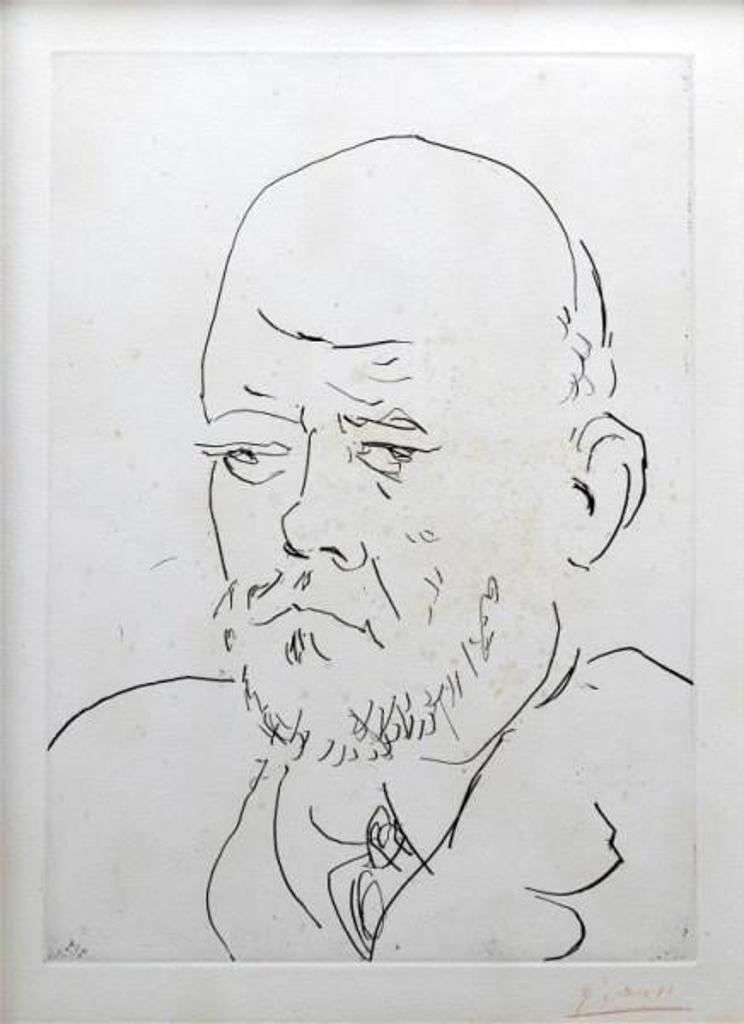 Pablo Ruiz Picasso (1881-1973) - Portrait d'Ambroise Vollard, III (from La Suite Vollard) [Bloch 233]