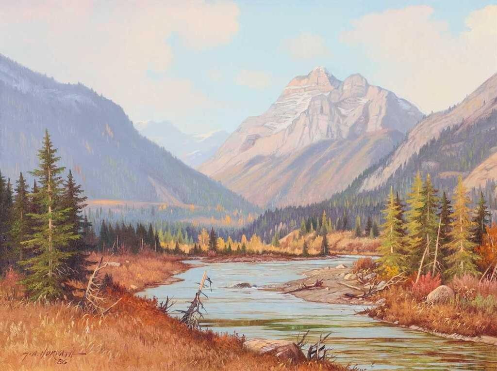 George A. Horvath (1933-2012) - Peaceful Kananaskis; 1986