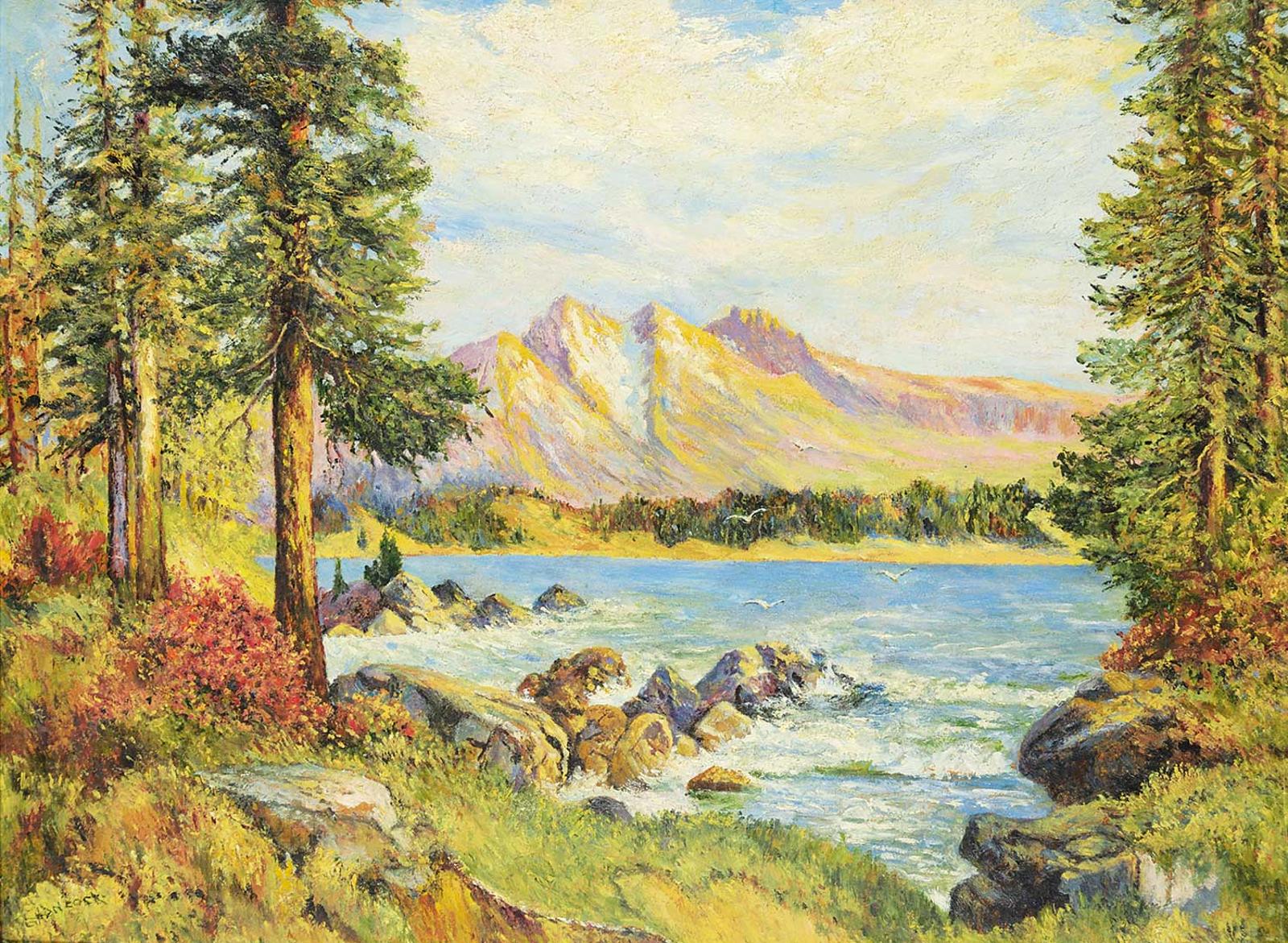 Henrietta Hancock Britton (1873-1963) - Untitled - Four Peaks in the Mountains